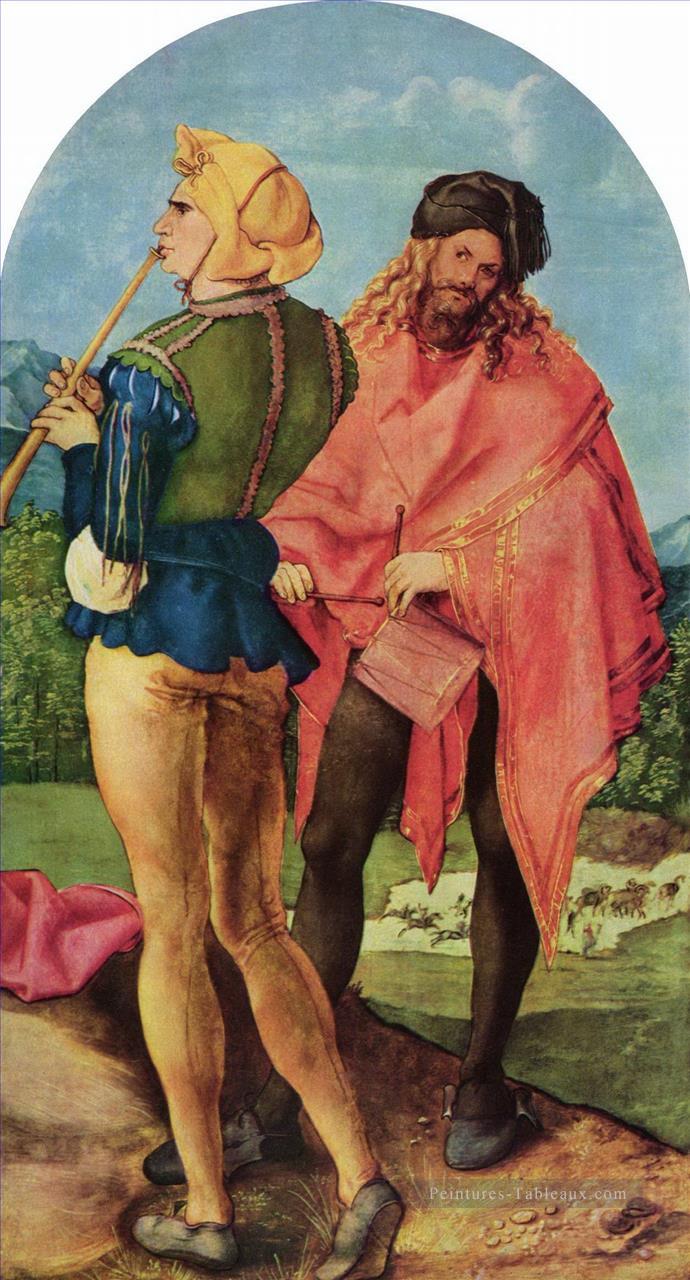 Tambours et pipeaux Albrecht Dürer Peintures à l'huile